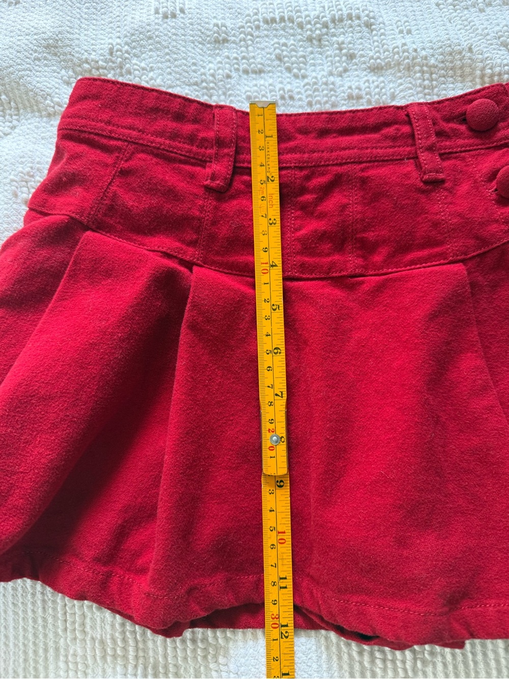 Free People Micro Skort Red Salsa Women’s Size 4 - Picture 9 of 9